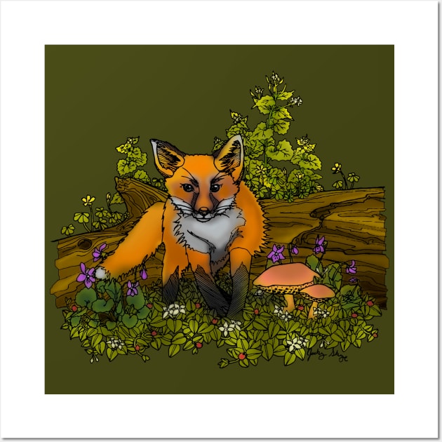 Fox Kit Wall Art by ThisIsNotAnImageOfLoss